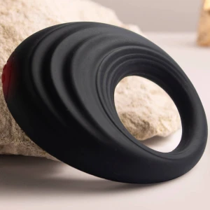 ROCKS-OFF - ANNEAU PÃNIS VIBRANT SPIRE BLACK